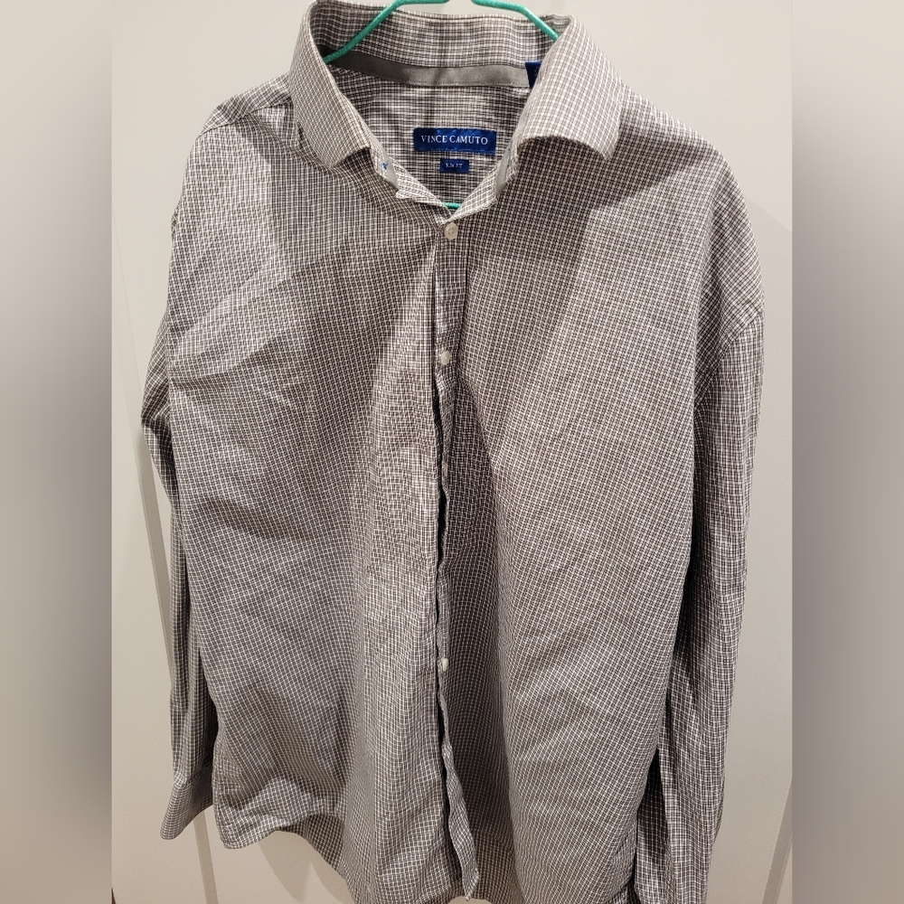 Vince Camuto checkered dress shirt